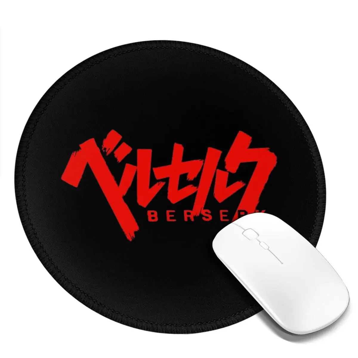 Gaming Accessories Logo - Japanese Anime Berserk Logo Round Mouse