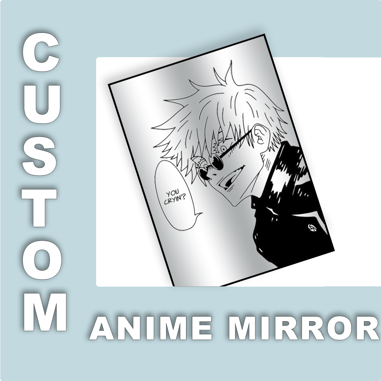 Custom Design Anime Mirror Vin - Gaming Accessories Decor review and price