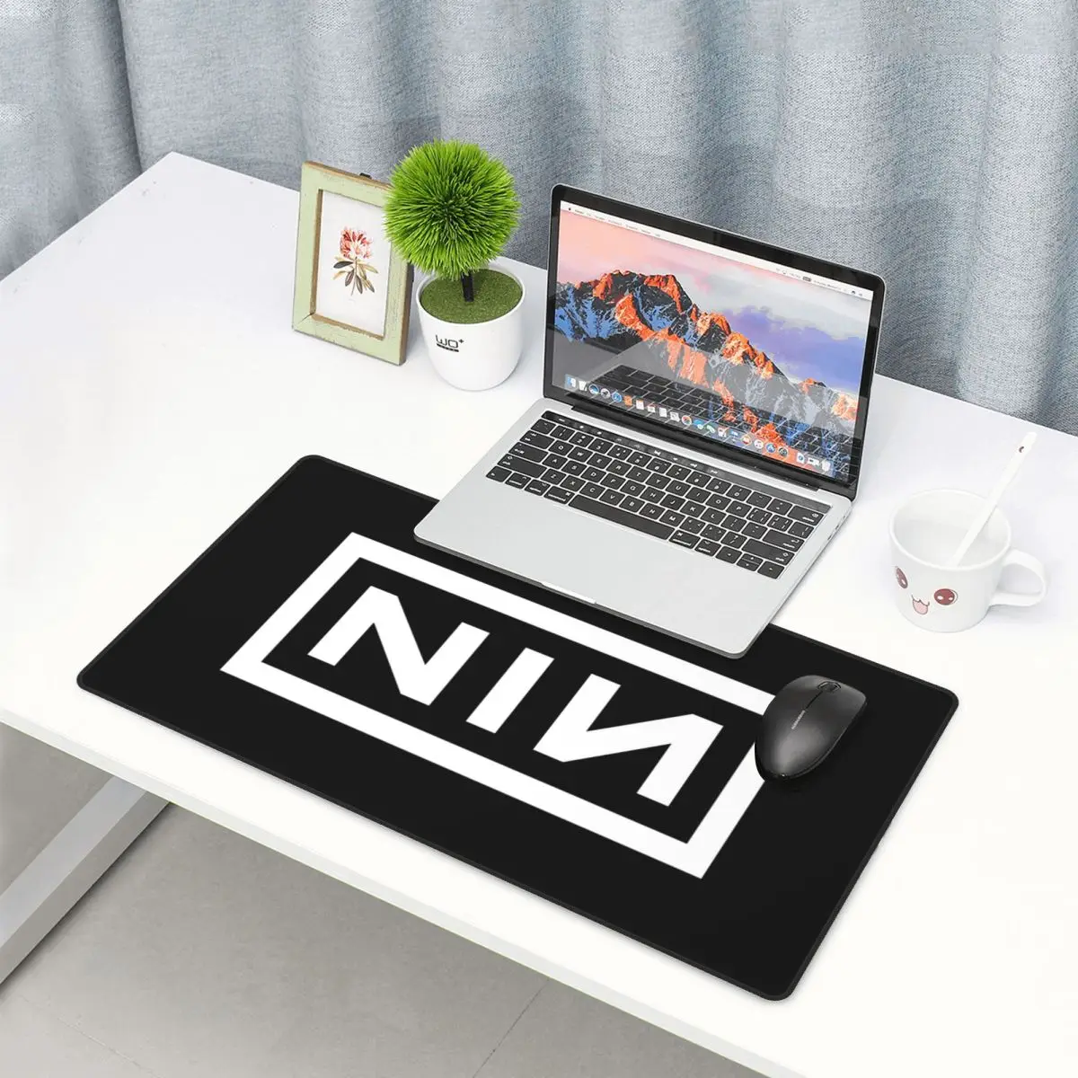 Large Mouse Pad NIN Logo Nine  - Gaming Accessories Logo review and price