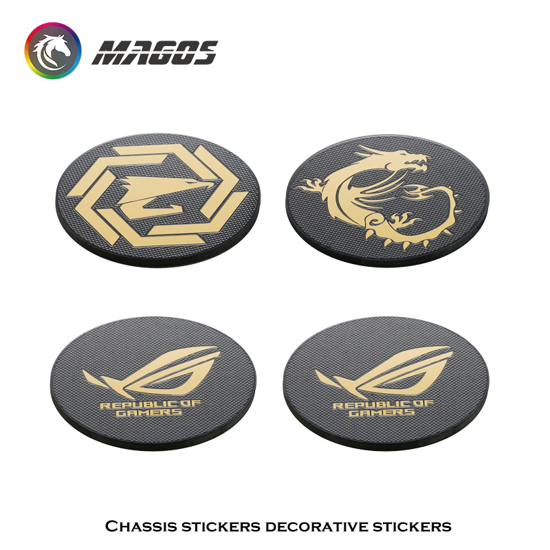 Computer Case Fan Metal Sticke - Gaming Accessories Decor review and price