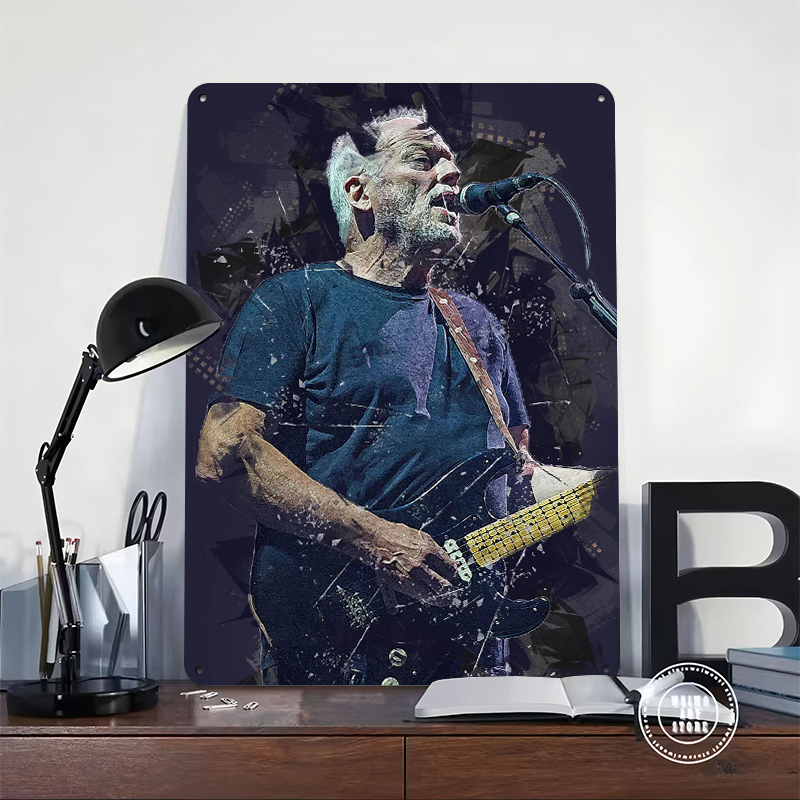 David Gilmour Metal Poster Cus - Gaming Accessories Retro review and price
