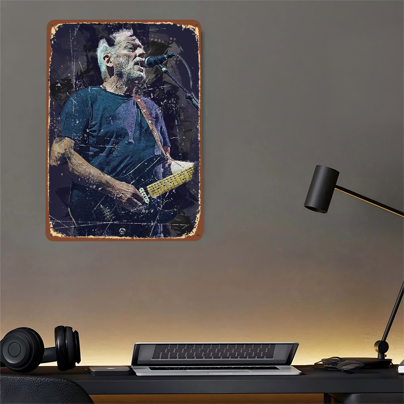 David Gilmour Metal Poster Cus - Gaming Accessories Retro review and price