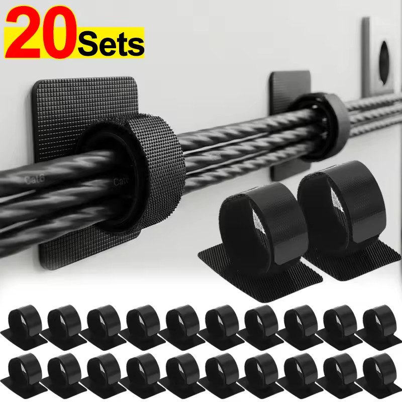 Adhesive Under Desk Cable Ties - Gaming Accessories For Desk review and price