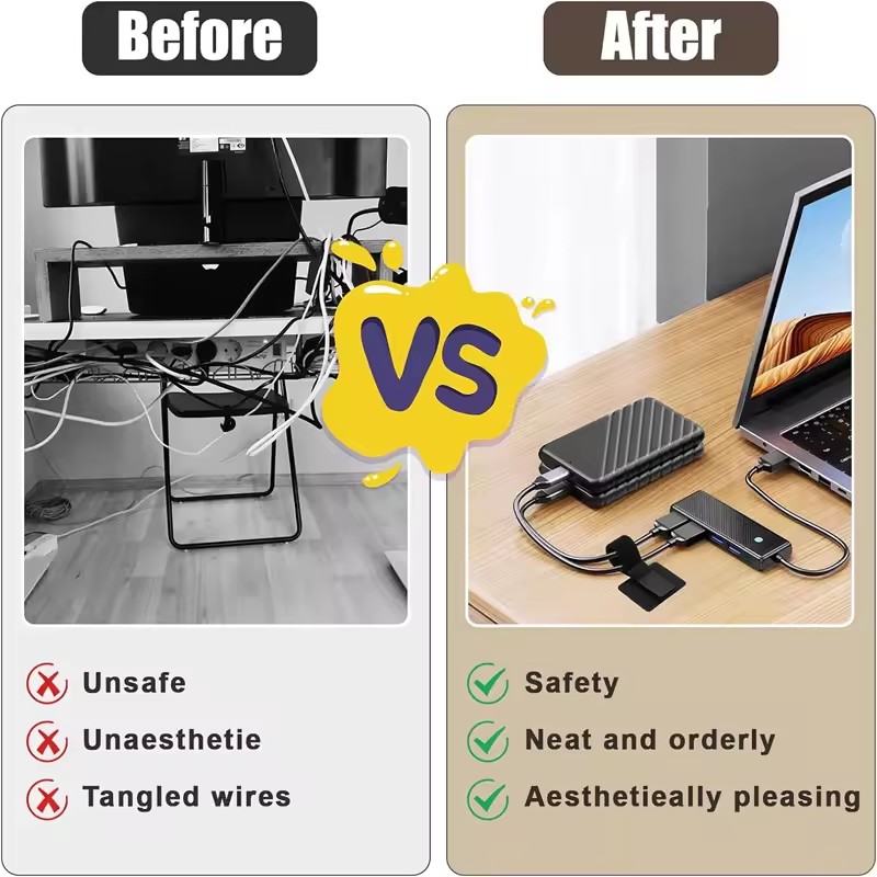 Adhesive Under Desk Cable Ties - Gaming Accessories For Desk review and price