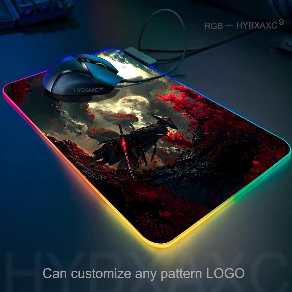 RGB Samurai Warrior Mouse Pad  - Gaming Accessories Companies review and price